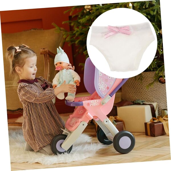 Gatuida 2 Culottes in Tessuto per bambole - Accessori Biancheria per Gioco Creativo