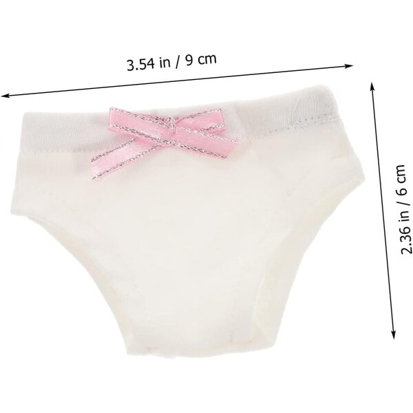 Gatuida 2 Culottes in Tessuto per bambole - Accessori Biancheria per Gioco Creativo