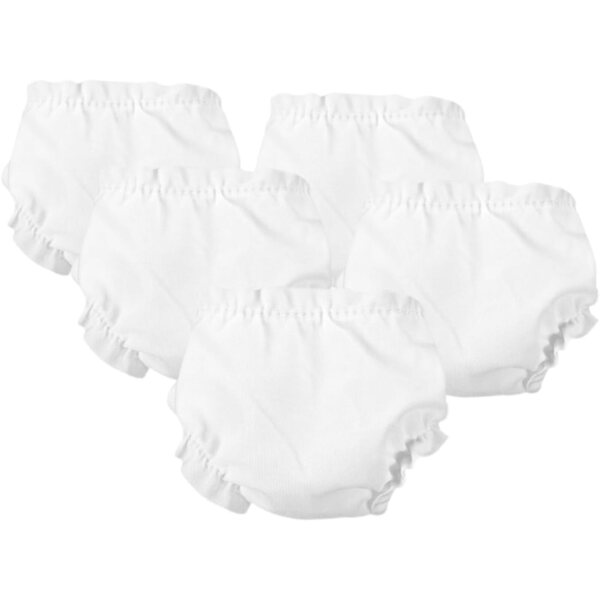 Gatuida 5 Culottes Bianche per bambole Miniature | Accessori Riutilizzabili e Lavabili