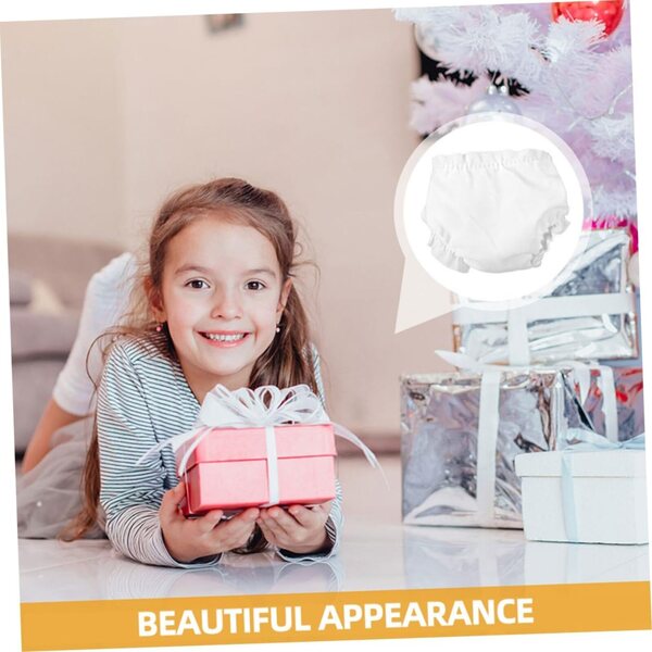 Gatuida 5 Culottes Bianche per bambole Miniature | Accessori Riutilizzabili e Lavabili
