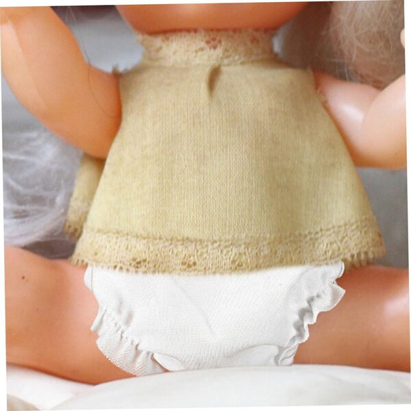 Gatuida 5 Culottes Bianche per bambole Miniature | Accessori Riutilizzabili e Lavabili