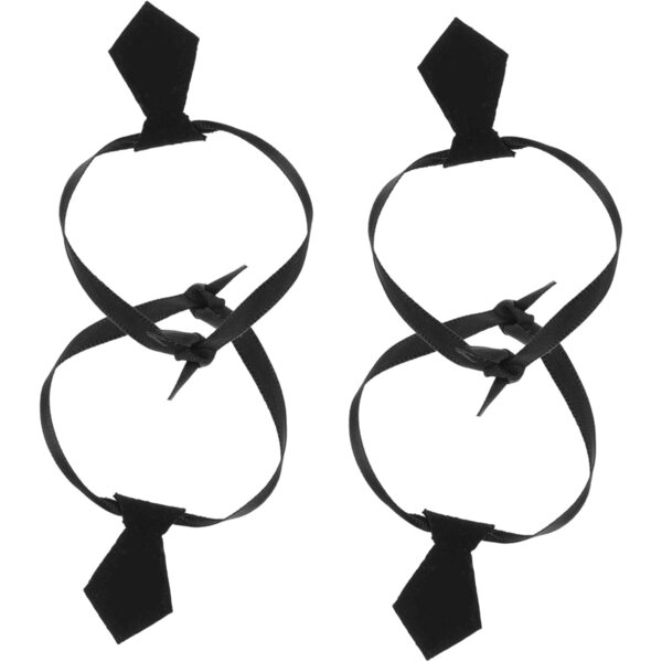 Gatuida 4 Mini Cravatte Nere per Casa delle Bambole Accessori Creativi per Bambini