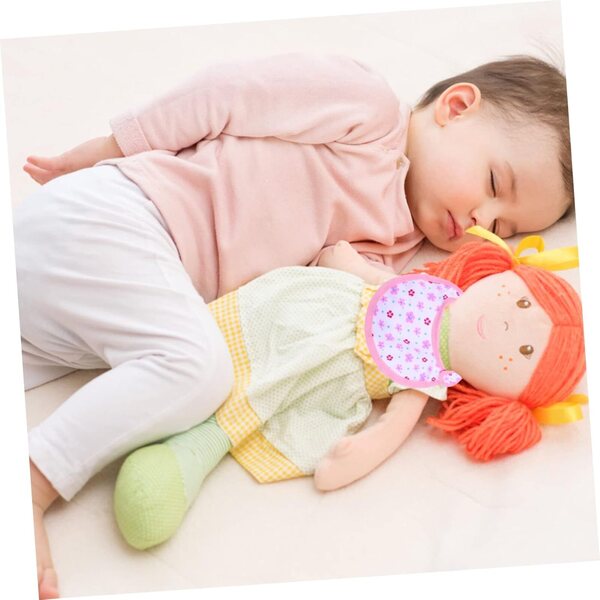 Set 6 Bavaglini in Tessuto Lavabili per Bambole 45 cm con Nastro Regolabile - VICASKY