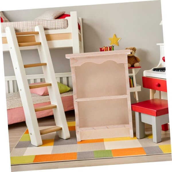Gatuida 2 pezzi armadietti miniatura in legno per casa delle bambole stile giapponese