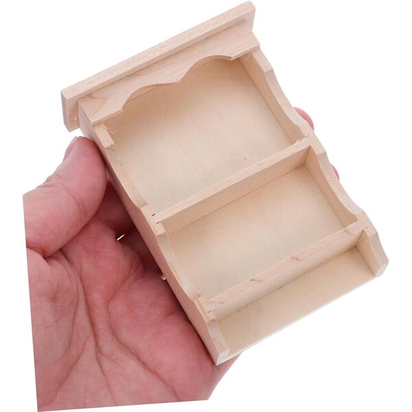 Gatuida 2 pezzi armadietti miniatura in legno per casa delle bambole stile giapponese