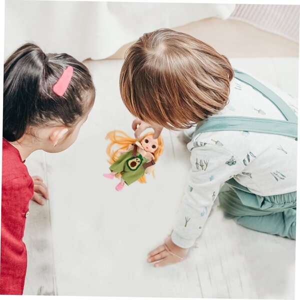 VICASKY Set Salopette Avocado e Pupazzo di Peluche per Bambini e Puppe