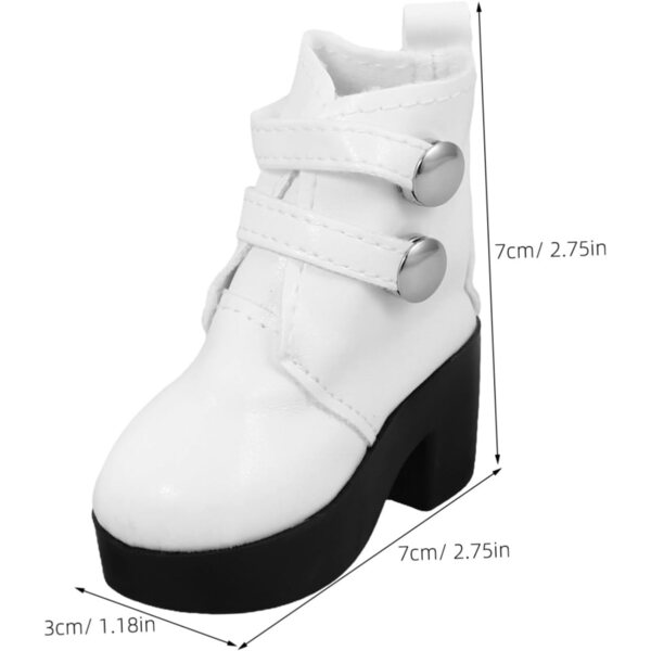 VICASKY PU-Stiefel für 18 cm große Puppen, elegante Schuhe, Puppenmode-Accessoires