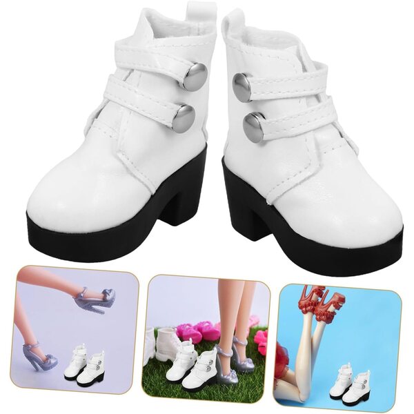 VICASKY PU-Stiefel für 18 cm große Puppen, elegante Schuhe, Puppenmode-Accessoires