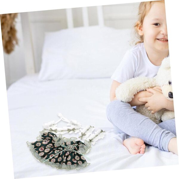 VICASKY Set Vestiti Peluche per Bambole - Vestito Verde Elegante e Confortevole