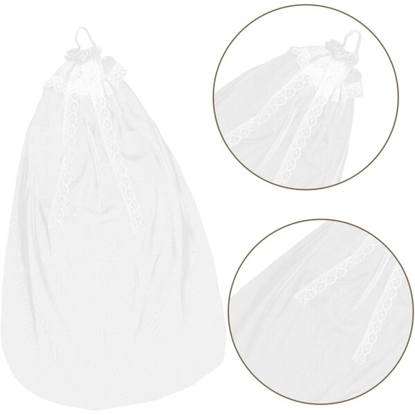 VICASKY Voile da Sposa per Bambole Elegante e Fatto a Mano, Accessorio Matrimonio