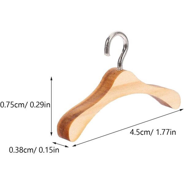 VICASKY 10 Holzgürtel für BJD-Puppen, Miniaturgürtel für Puppenkleidung