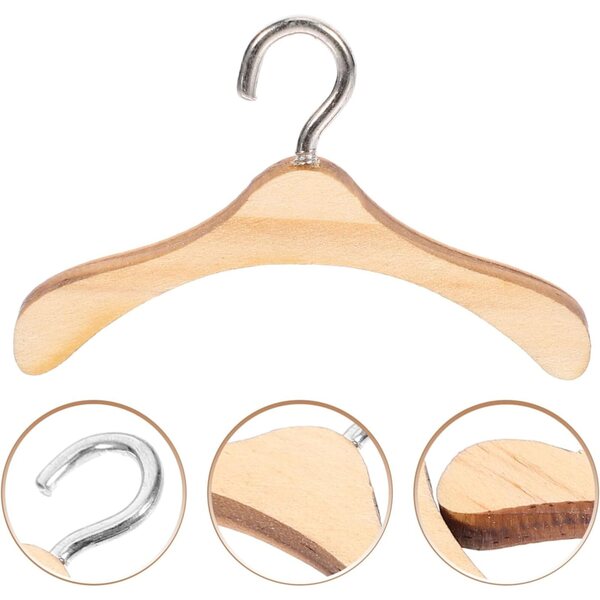 VICASKY 10 Holzgürtel für BJD-Puppen, Miniaturgürtel für Puppenkleidung