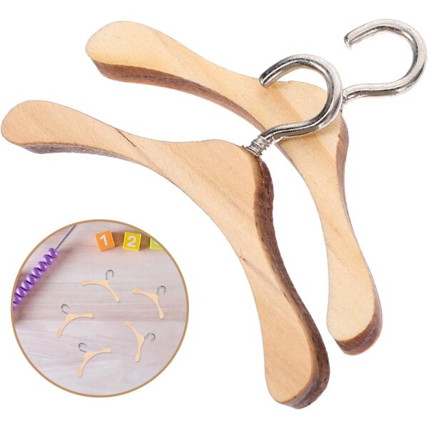 VICASKY 10 Holzgürtel für BJD-Puppen, Miniaturgürtel für Puppenkleidung