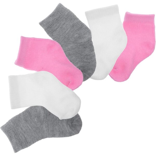 Set mit 6 Paar bunten Mini-Socken für Puppen, elegante und bequeme Accessoires