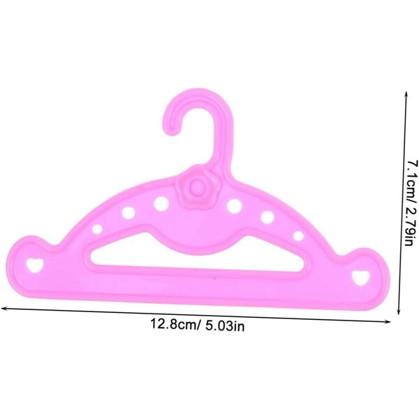 VICASKY 16 Mini Cintres Colorati in Plastica per Vestiti di Bambole – Organizzatore Robusto e Divertente