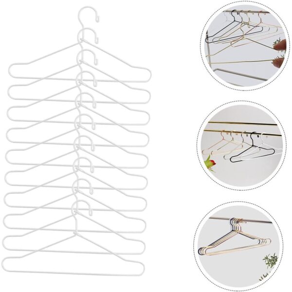 VICASKY 10 Mini-Metallcintres für Puppenkleidung und Miniaturtiere