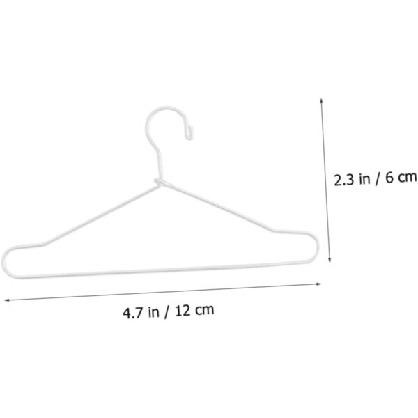 VICASKY 10 Mini-Metallcintres für Puppenkleidung und Miniaturtiere