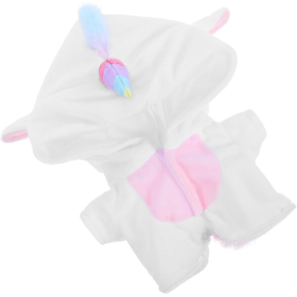 Amosfun Pyjama Licorne per bambole 20cm in Morbido Tessuto in Peluche - Costume Intercambiabile