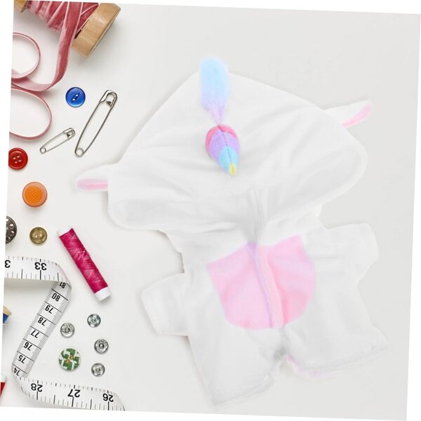 Amosfun Pyjama Licorne per bambole 20cm in Morbido Tessuto in Peluche - Costume Intercambiabile
