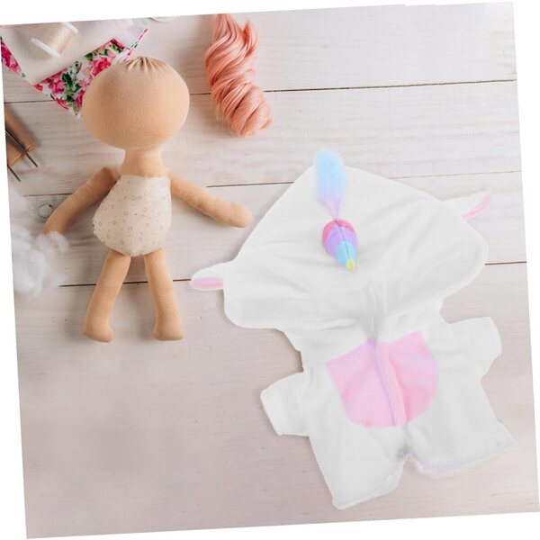 Amosfun Pyjama Licorne per bambole 20cm in Morbido Tessuto in Peluche - Costume Intercambiabile