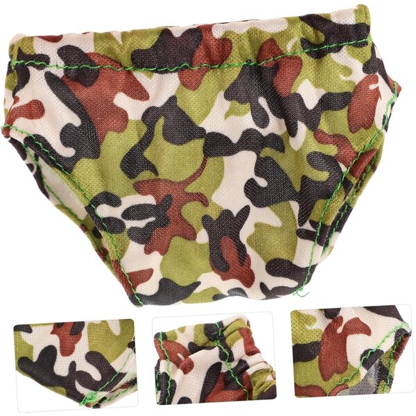 Set mit 4 Puppen-Slips aus elastischem Stoff – Dessous-Zubehör für Puppenhäuser