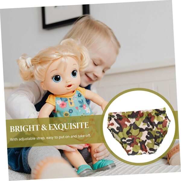 Set mit 4 Puppen-Slips aus elastischem Stoff – Dessous-Zubehör für Puppenhäuser