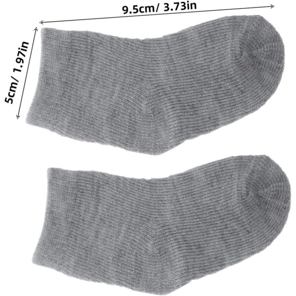 6 Paar bunte Mini-Socken für 18-Zoll-Puppen – stilvolle Modeaccessoires