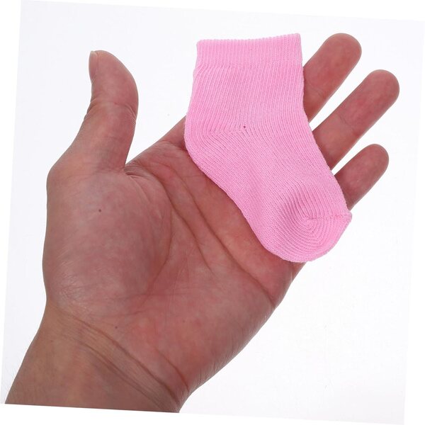 6 Paar bunte Mini-Socken für 18-Zoll-Puppen – stilvolle Modeaccessoires