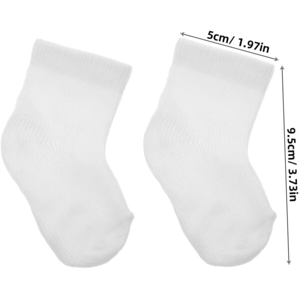 6 Paar bunte Mini-Socken für 18-Zoll-Puppen – stilvolle Modeaccessoires