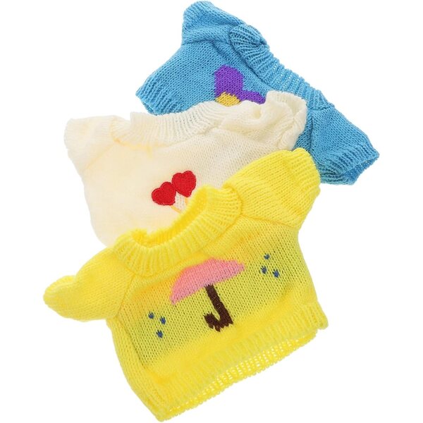 VICASKY 3 Pulls Intercambiabili per Orsetti di Peluche 30 cm - Morbidi e Colorati