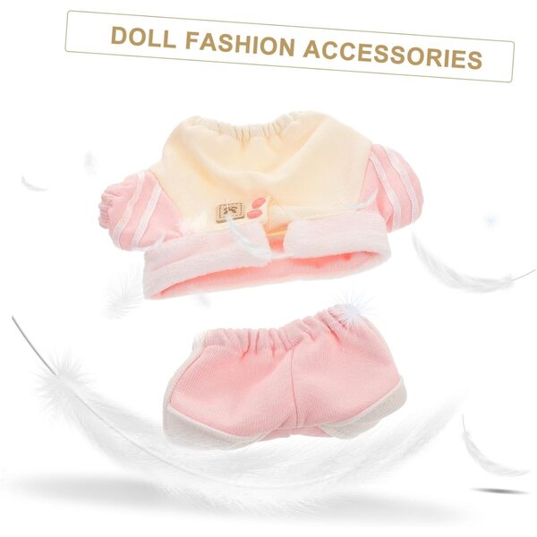 Gatuida Elegante rosa Hose für 20 cm Puppen – Miniaturkleidung