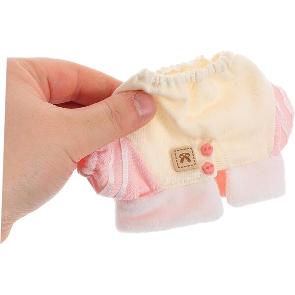 Gatuida Elegante rosa Hose für 20 cm Puppen – Miniaturkleidung
