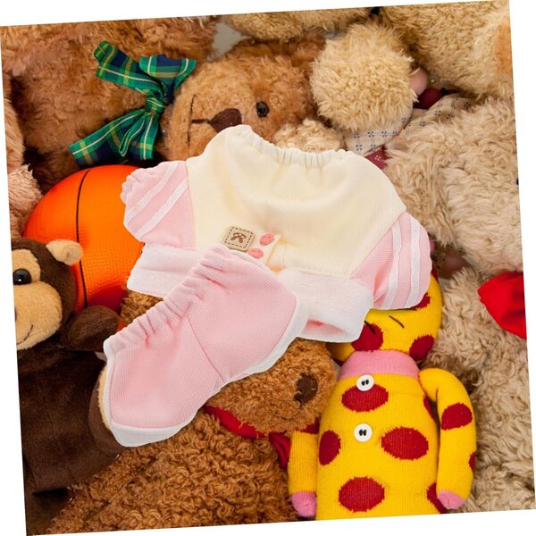 Gatuida Elegante rosa Hose für 20 cm Puppen – Miniaturkleidung