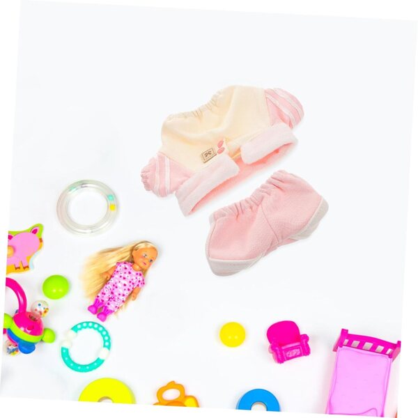 Gatuida Elegante rosa Hose für 20 cm Puppen – Miniaturkleidung