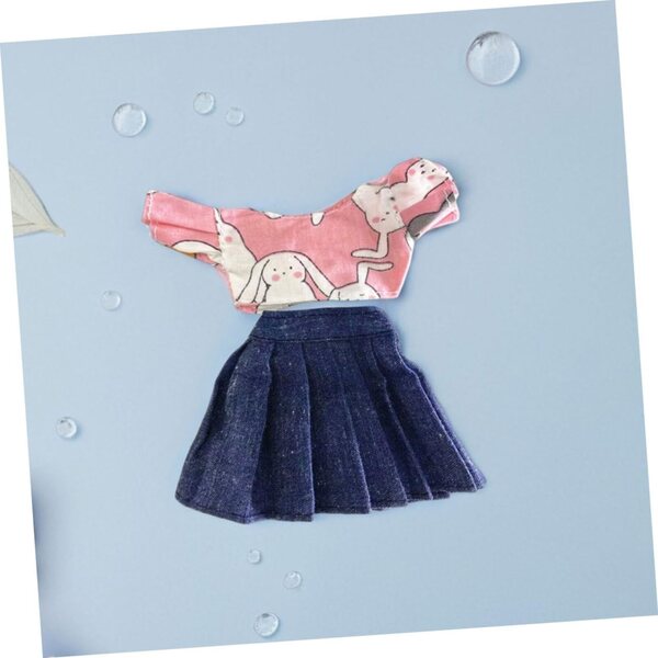 Gatuida 2 Sets Sommerkleidung für Puppen mit bedrucktem Oberteil und Accessoires – elegante und weiche Outfits