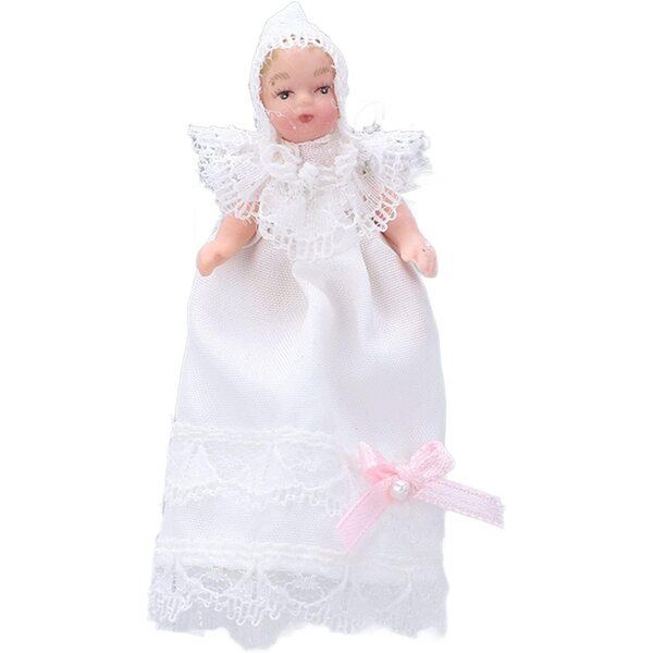 Mini bambola in ceramica 1/12 pieghevole per casa delle bambole – Accessorio da collezione e decorazione