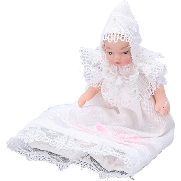 Mini bambola in ceramica 1/12 pieghevole per casa delle bambole – Accessorio da collezione e decorazione