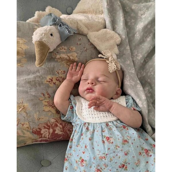 Zero Pam Reborn Babypuppen, 45 cm, lebensechter Silikon-Weichkörper für Kinder ab 3 Jahren