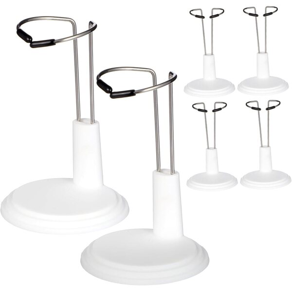 VICASKY 6er-Set steht für 15-cm-Puppen aus weißem PVC, vielseitiges und tragbares Display