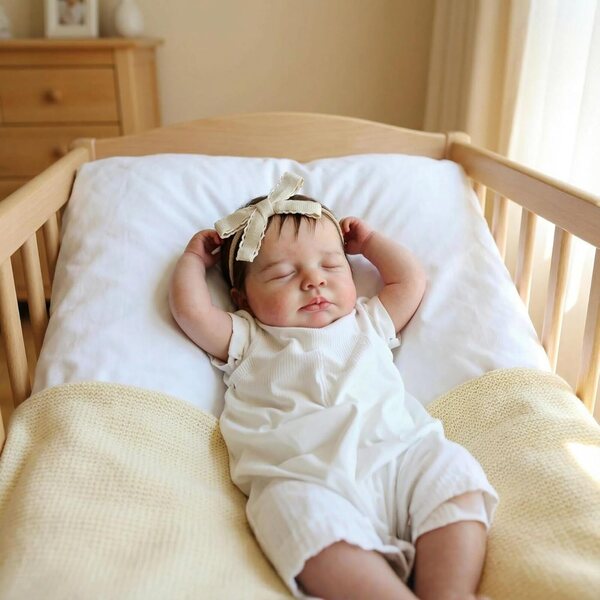 Reborn-Babypuppe aus Silikon, 50 cm, realistisch, mit Neugeborenen-Zubehör