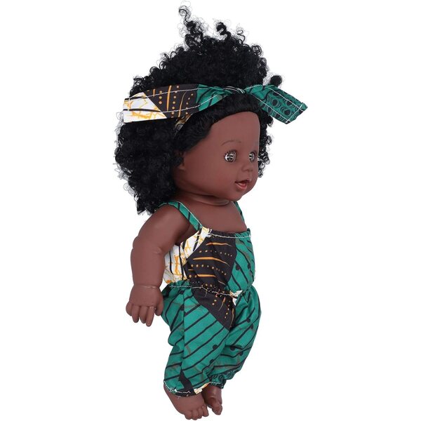 Cryfokt Reborn Africa Babypuppen 30 cm aus sicherem Vinyl mit Zubehör