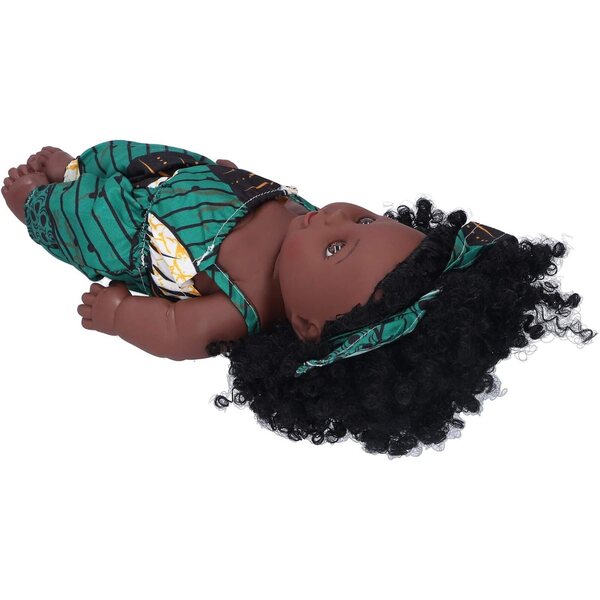 Cryfokt Reborn Africa Babypuppen 30 cm aus sicherem Vinyl mit Zubehör