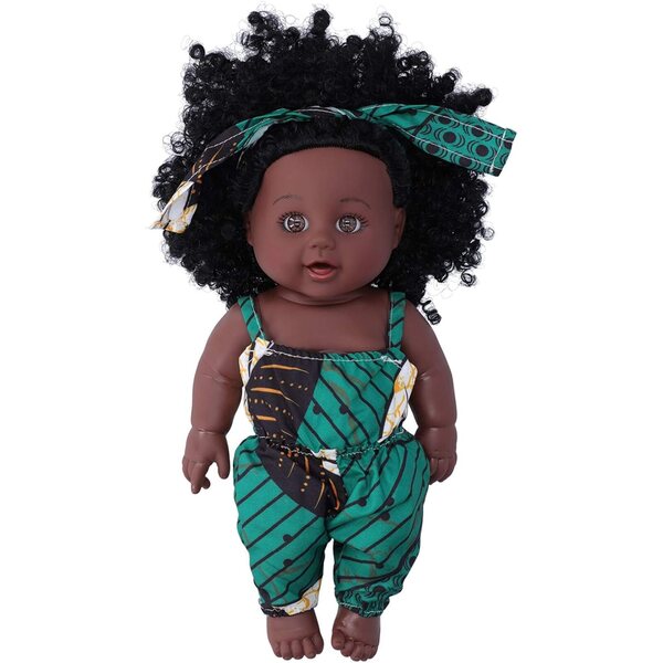 Cryfokt Reborn Africa Babypuppen 30 cm aus sicherem Vinyl mit Zubehör