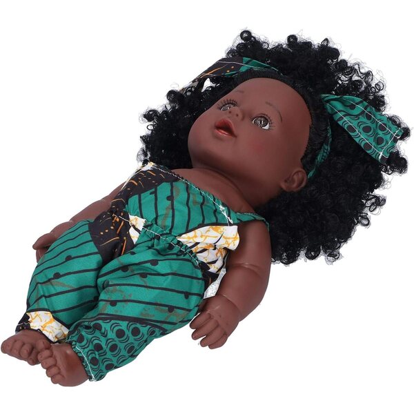 Cryfokt Reborn Africa Babypuppen 30 cm aus sicherem Vinyl mit Zubehör