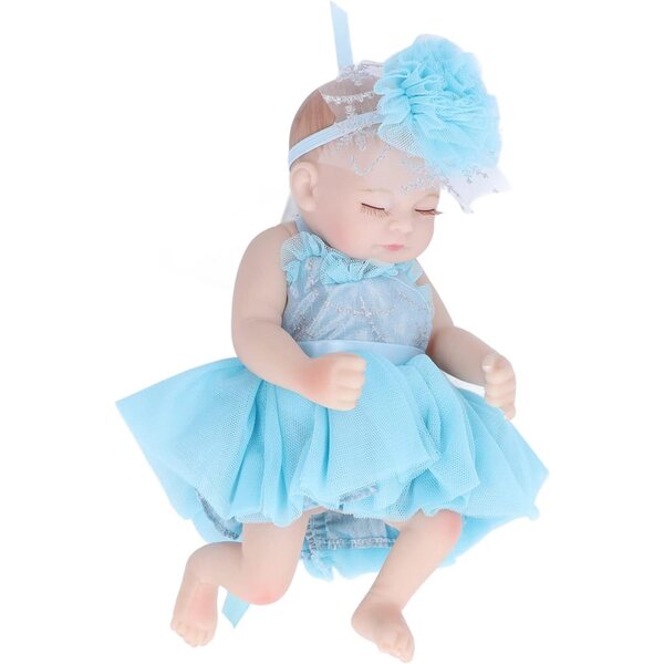 10 Zoll lebensechte und weiche Silikon-Neugeborenenpuppe für Babys und Eltern