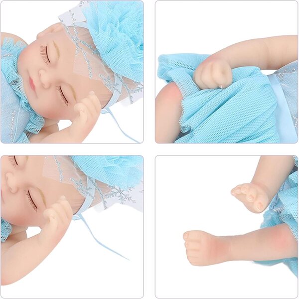10 Zoll lebensechte und weiche Silikon-Neugeborenenpuppe für Babys und Eltern