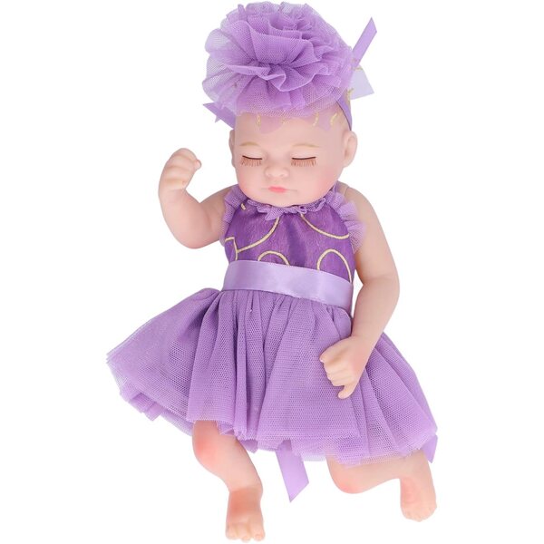 HEEPDD Neugeborene weiche Silikonpuppe 26 cm – Kreativspiel für Kinder ab 3 Jahren