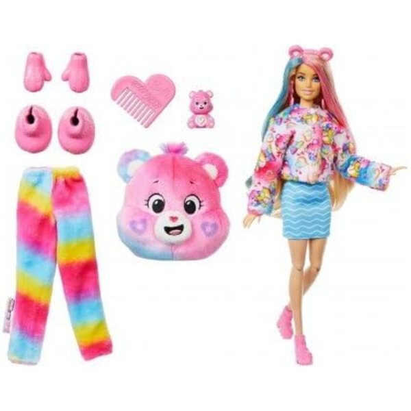 Cutie Reveal Care Bear mit Plüschkostüm und 10 Überraschungen – Spielset für Mädchen
