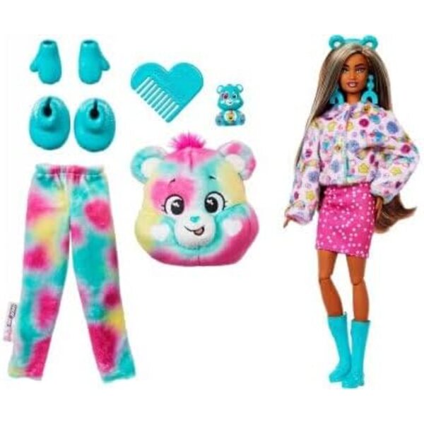 Cutie Reveal Care Bear Touradieuse-Puppe mit Plüschkostüm und 10 Überraschungen