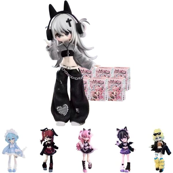niannyyhouse BJD Blind Box 6 pièces - Figurine 1/12 Dix Mille Plans d'Évasion